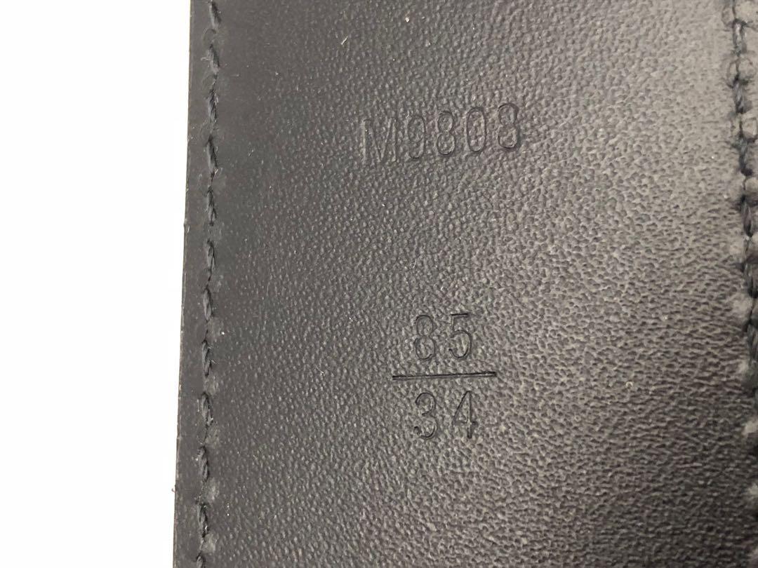 Louis Vuitton damier graphite Belt M9808 size85cm 187005440, Men's ...