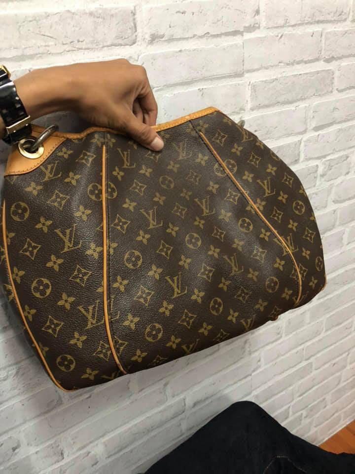 tas shoulder-bag Louis Vuitton Galleria Galeria MM Mono Brown Shoulder Bag