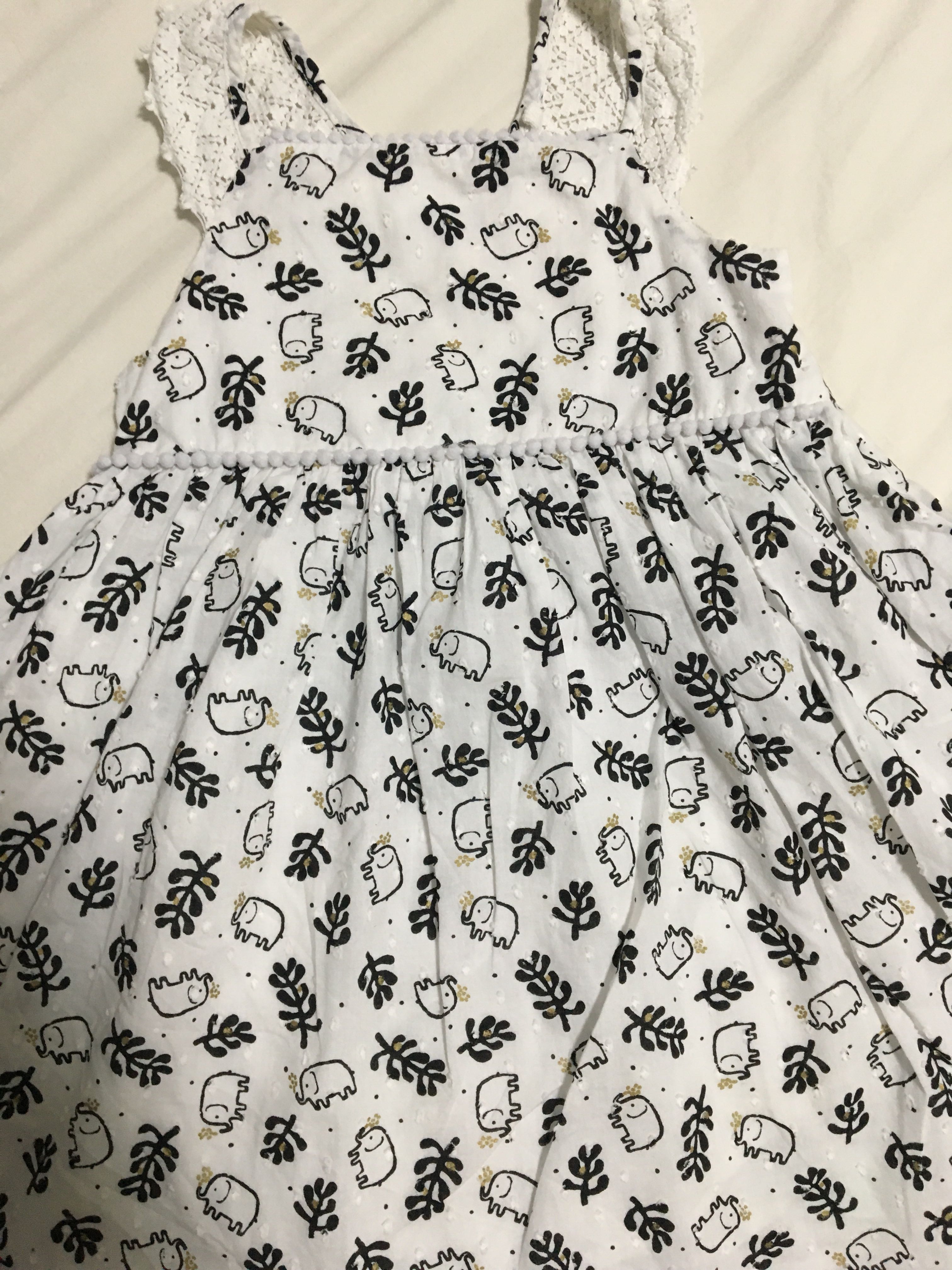 Marks and Spencer toddler girl elephant print dress, Babies & Kids