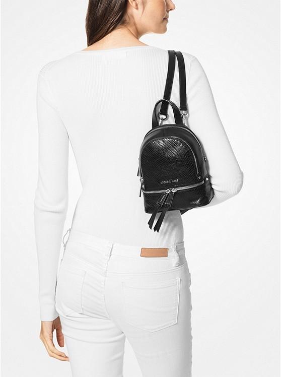michael kors python backpack