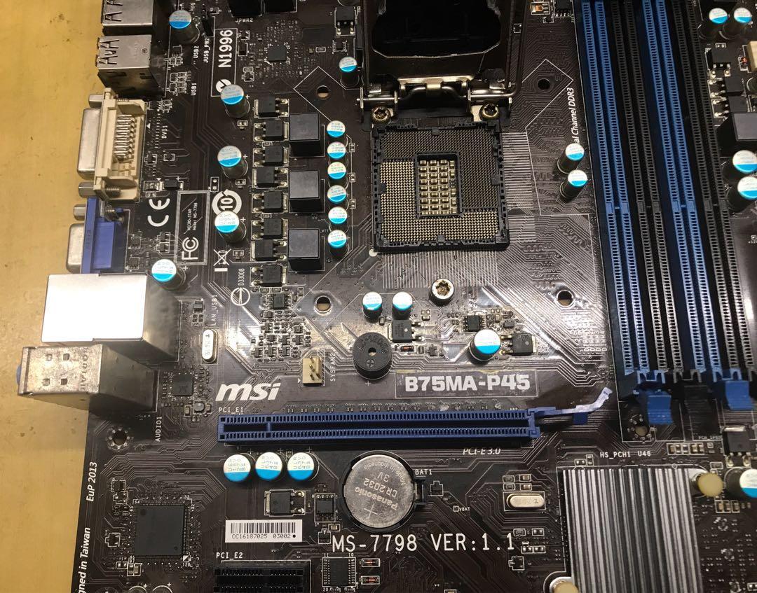 Msi B75ma P45 Computers Tech Parts Accessories Computer Parts On Carousell