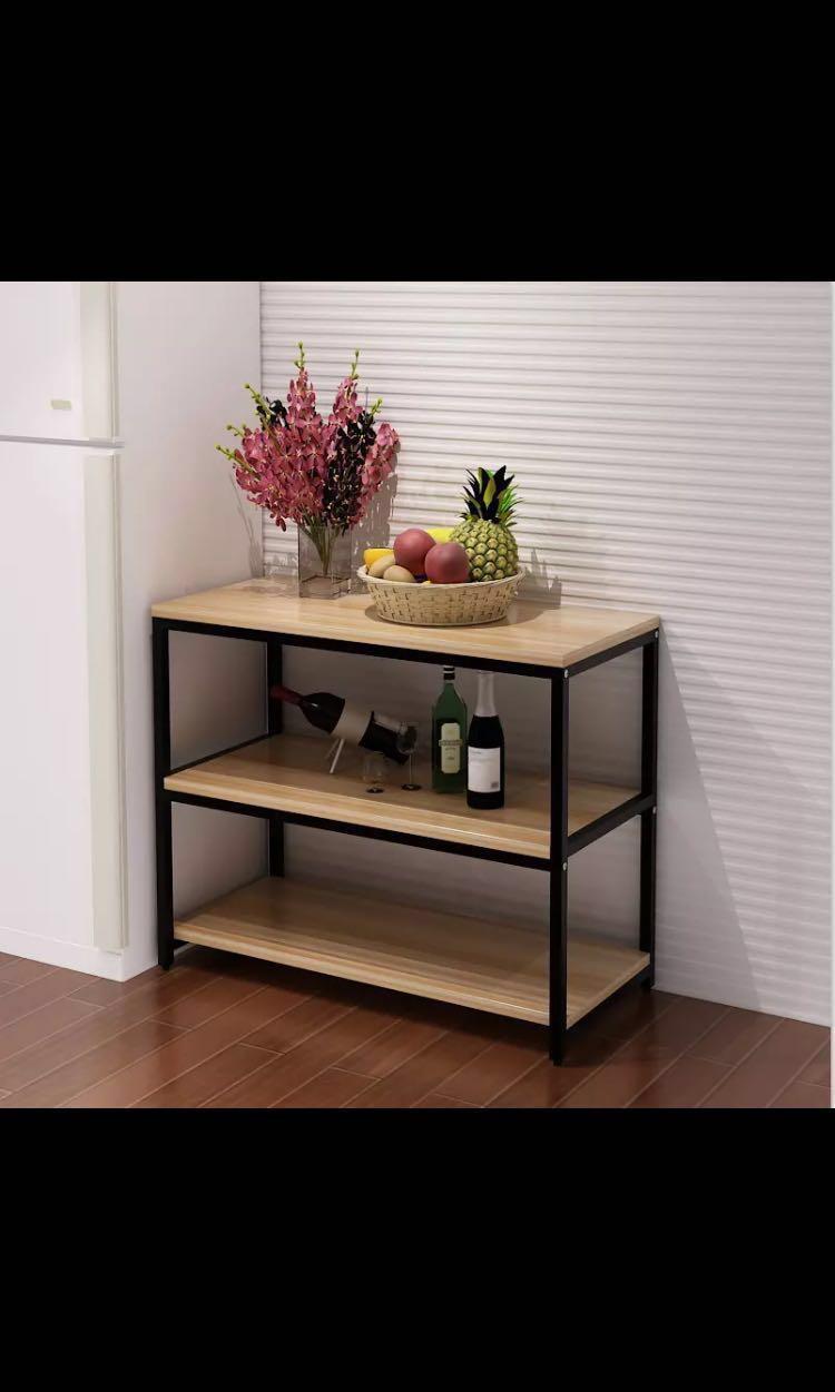 Multi-functional table with shelves, Furniture & Home Living, Furniture ...