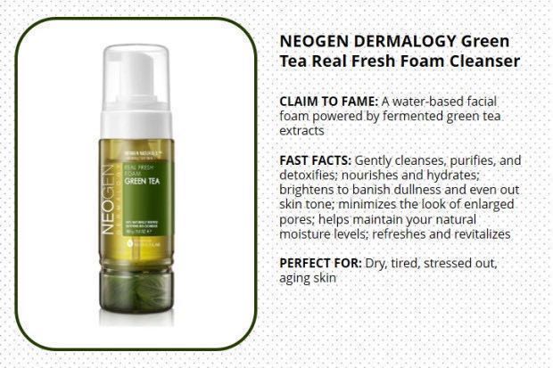 neogen green tea real fresh foam cleanser