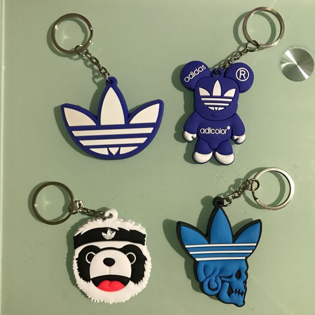 adidas logo keychain