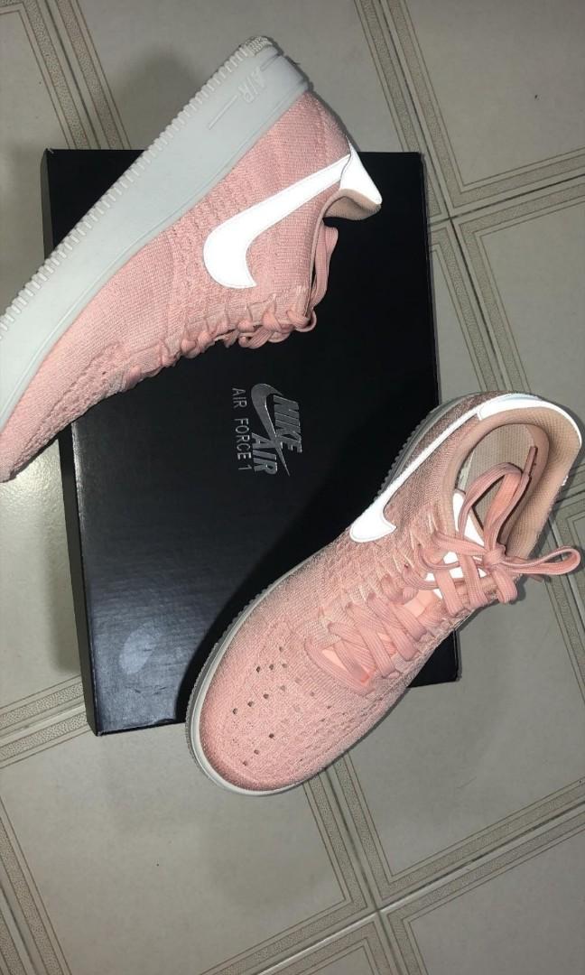 nike air force 1 flyknit mens pink