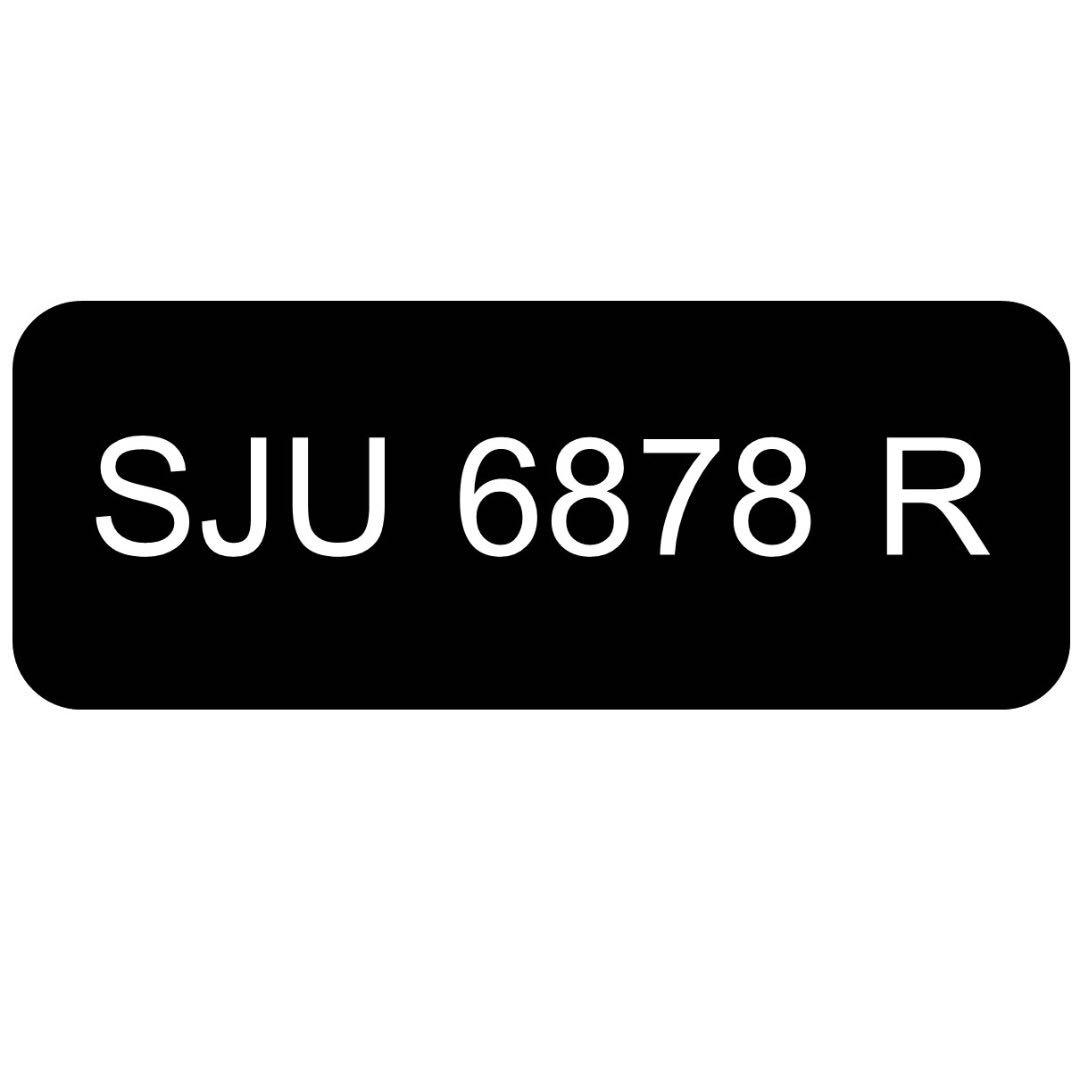 Number Plate For Sale Sju 6878 R Car Accessories Car Plates On