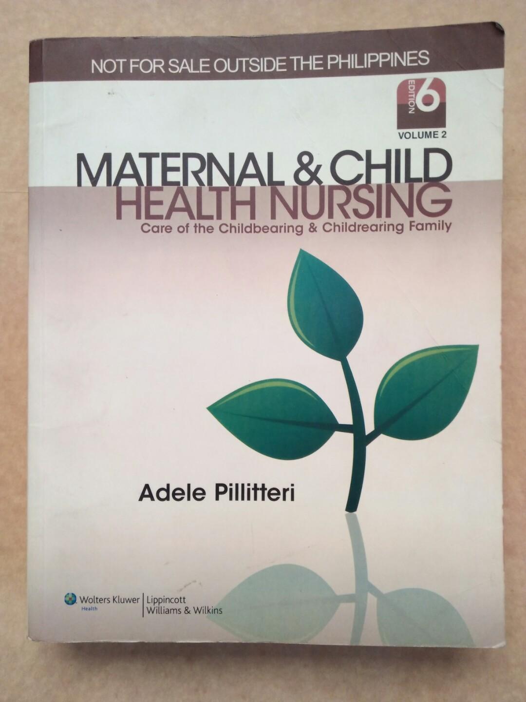 NURSING (Maternal & Child) Adele Pillitteri, 6th Edition, Hobbies