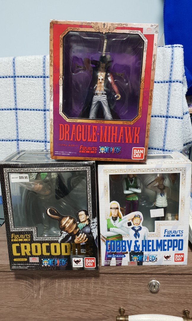 One Piece Figuarts Zero Mihawk Crocodile Coby And Helmeppo Hobbies Toys Toys Games On Carousell