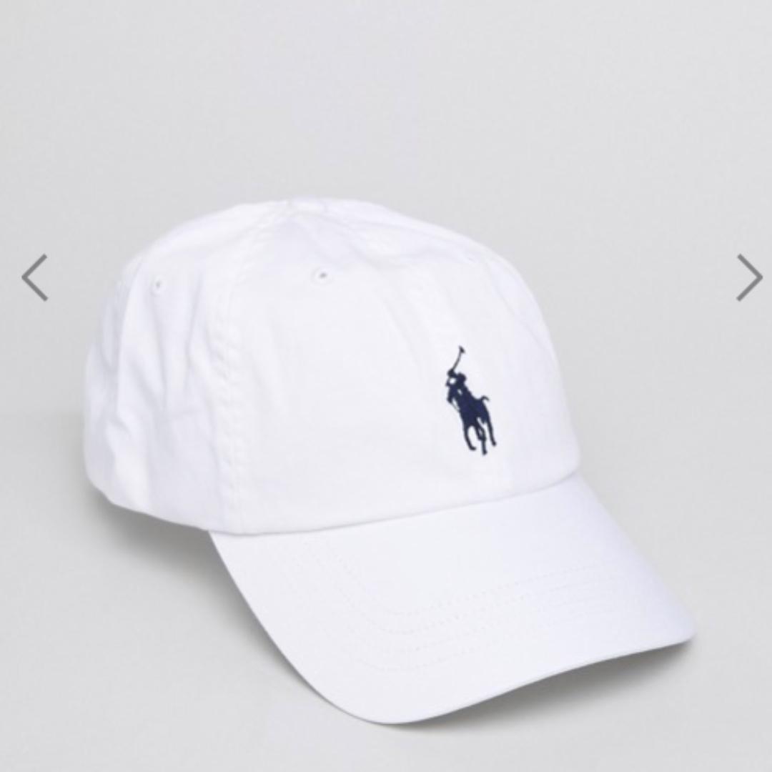 Polo Ralph Lauren cap in white, Women's Fashion, Watches & Accessories, Hats  & Beanies on Carousell