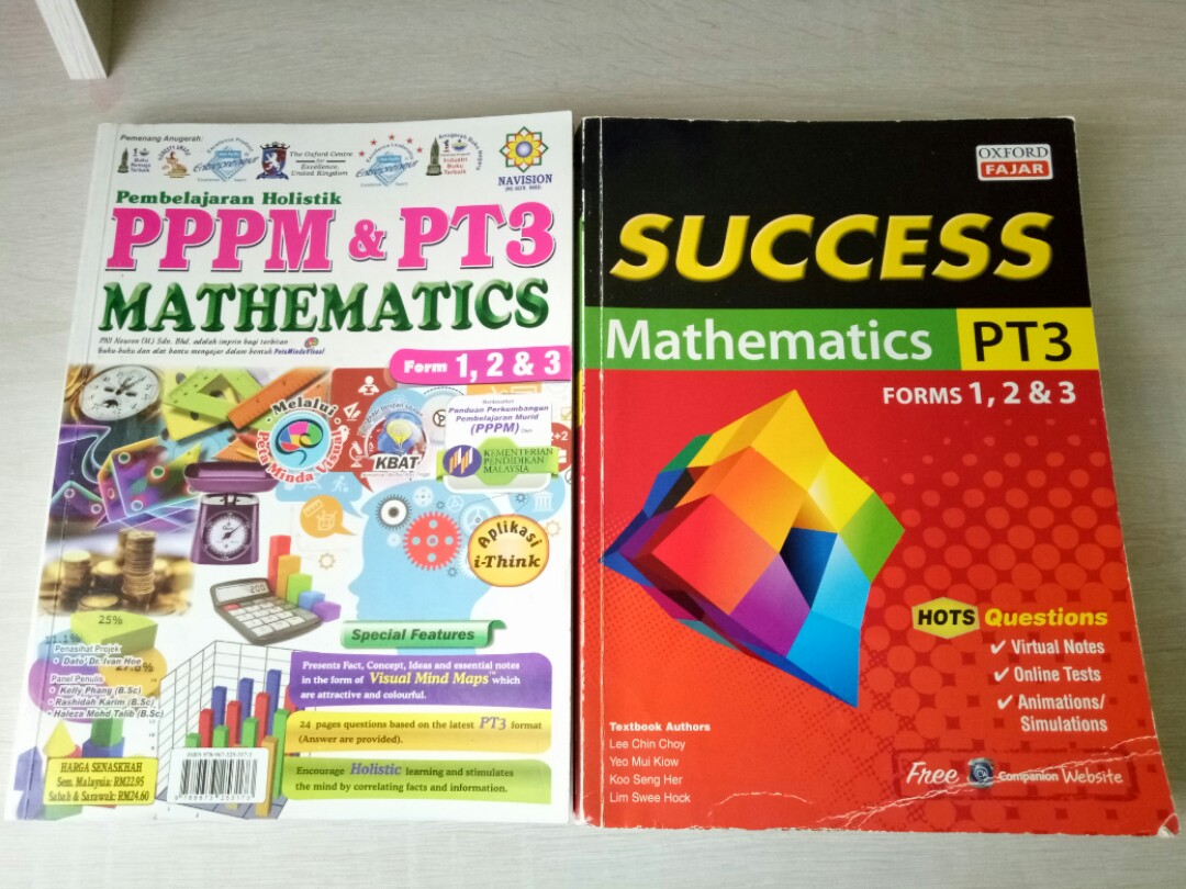 Pt3 Maths Exercise And Reference Book For Form 1 2 And 3 Textbooks On Carousell
