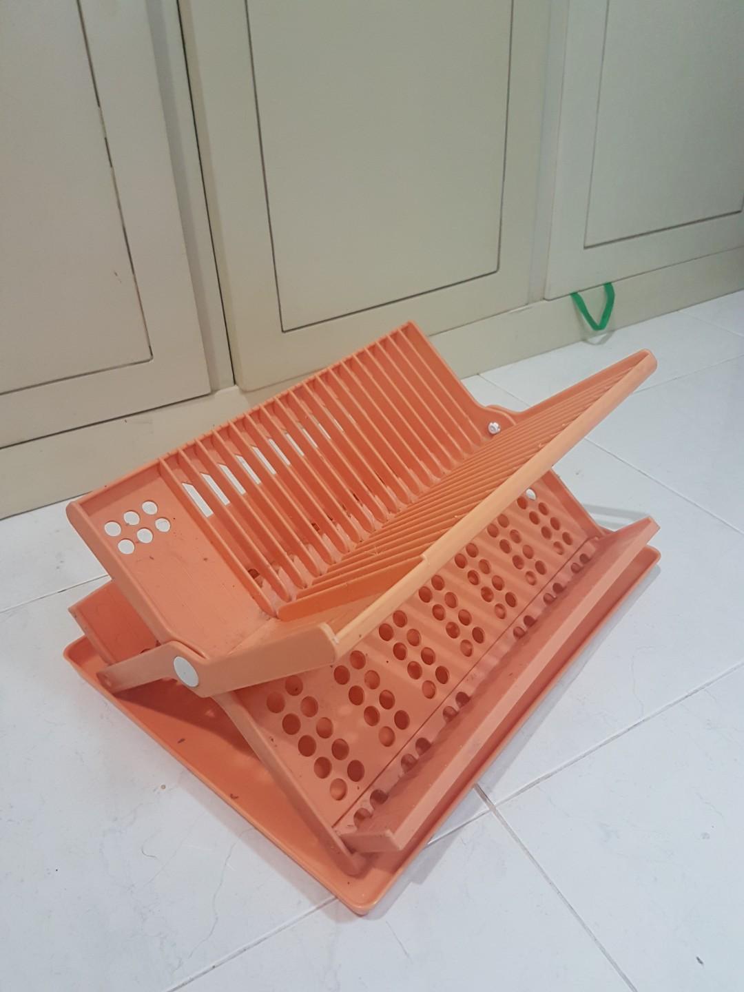 Rak Piring Plastik Lipat Kitchen Appliances Di Carousell