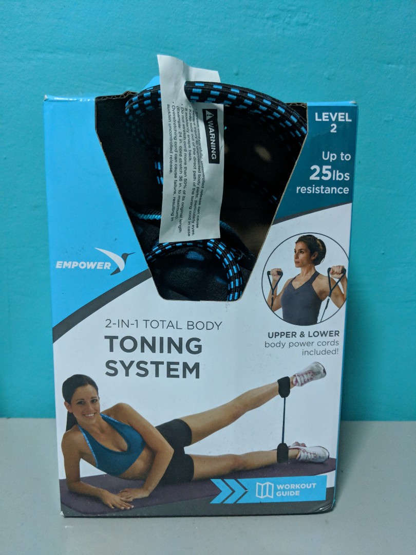 Resistance band set body power chords Sports Equipment Exercise Fitness Toning Stretching Accessories on Carousell