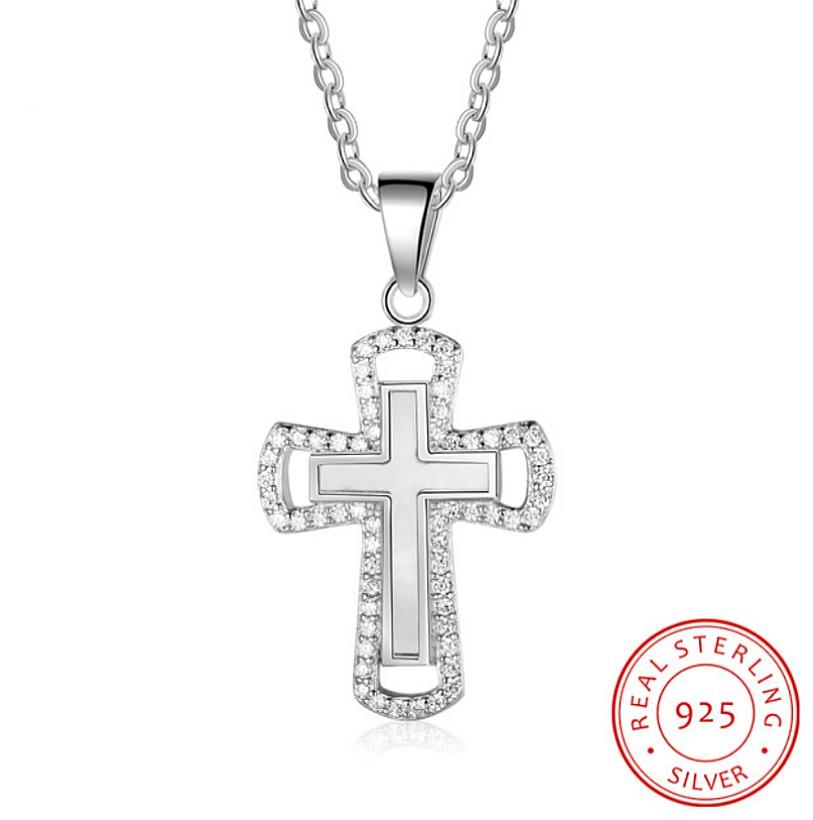 S Genuine Classic 925 Sterling Silver Cross Pendant Women Religion Jewelry Fashion Jewellery Necklaces On Carou - Silver Cross Pendant Womens S Genuine Classic 925 Sterling Silver Cross Pendant Women Religion Jewelry Fashion Jewellery Necklaces On Carou - Silver Cross Pendant Womens
