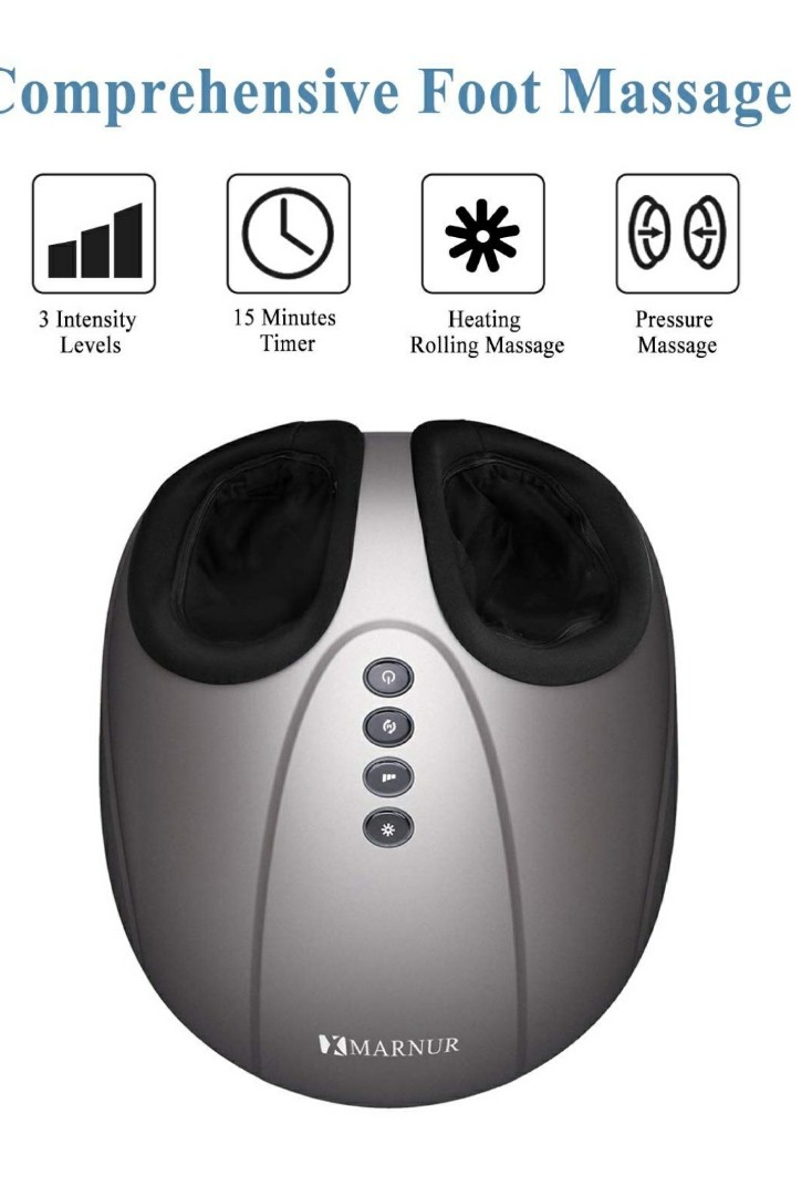 Marnur shiatsu foot massager with kneading and heat