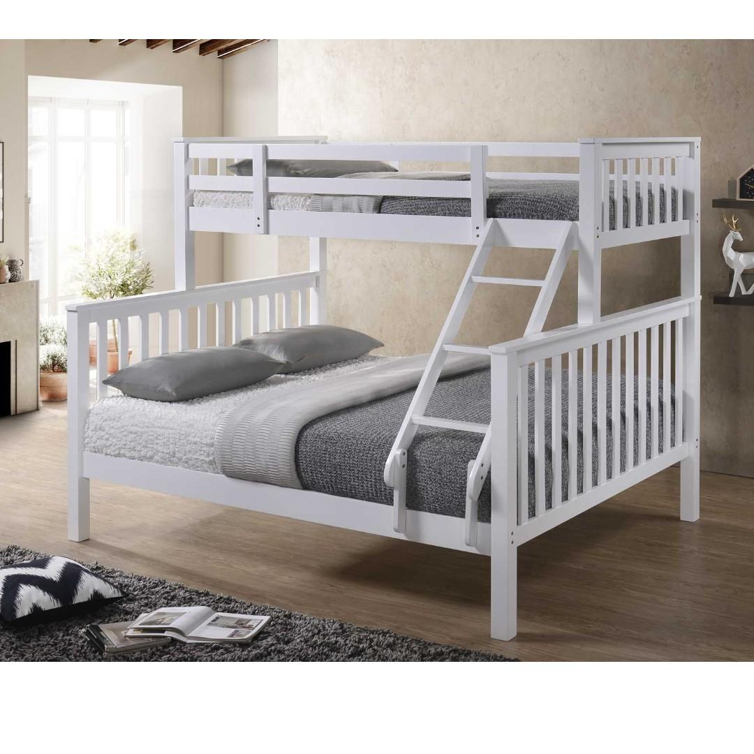 Queen and single shop bunk bed