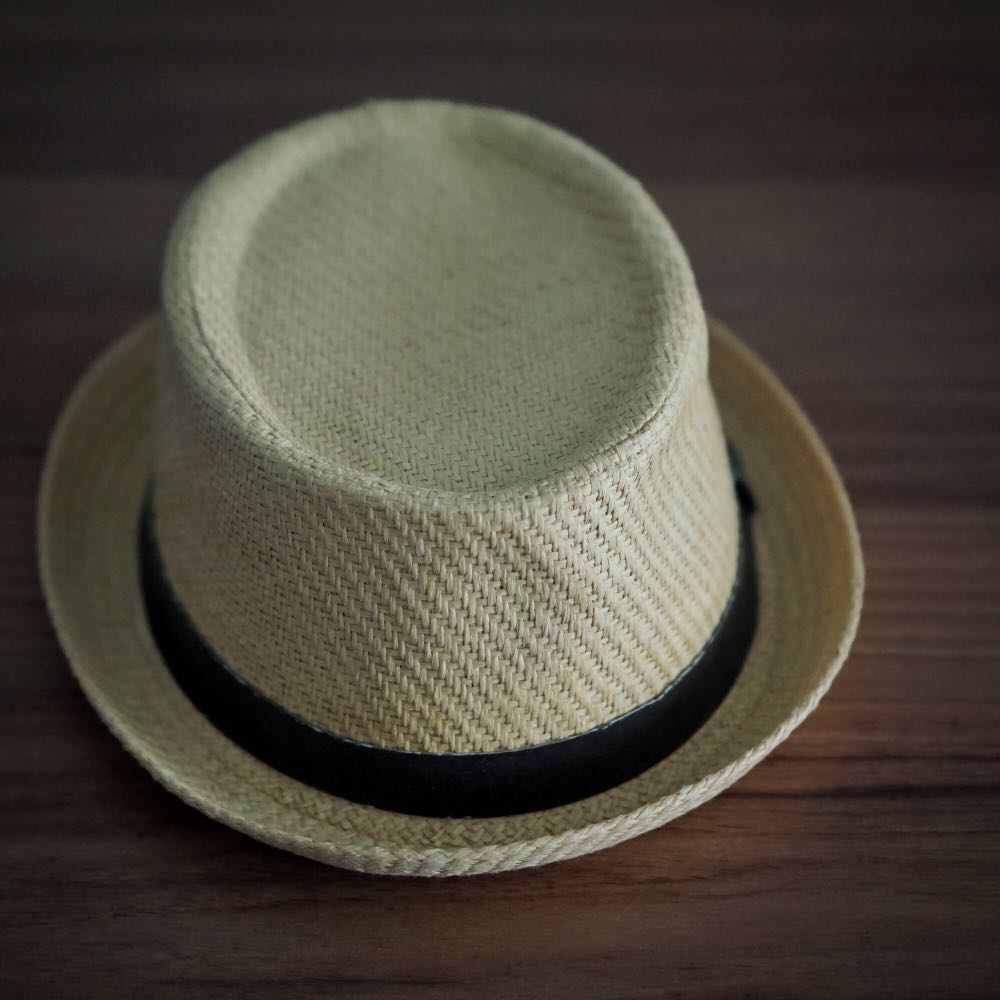 Straw Upturned Brim Hat, Men's Fashion, Watches & Accessories, Caps