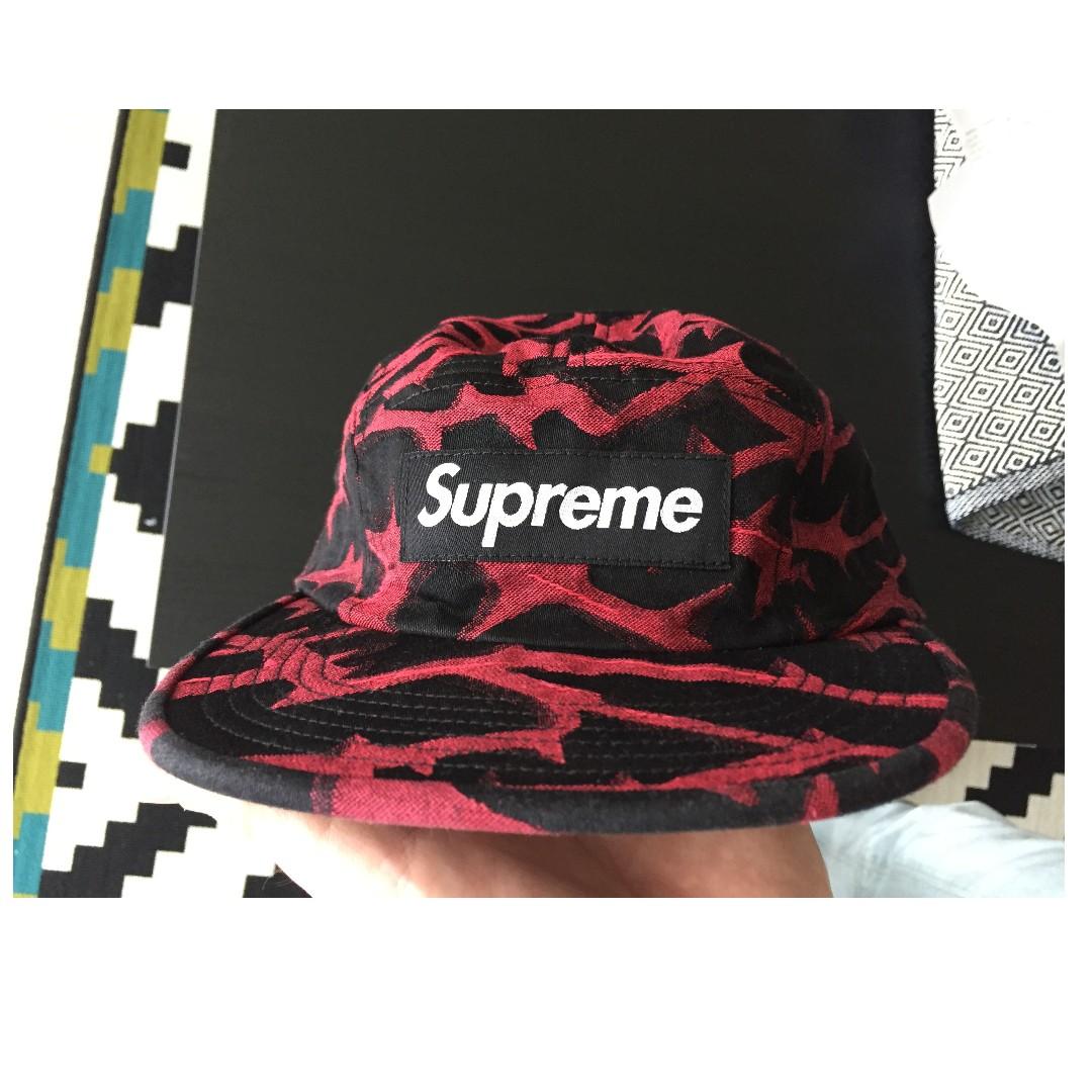 Supreme Thorn Camp Cap Red - FW18 - US