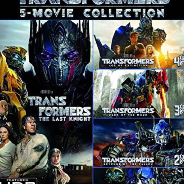 Transformers 5Movie Collection 4k uhd Bluray, Hobbies & Toys, Music