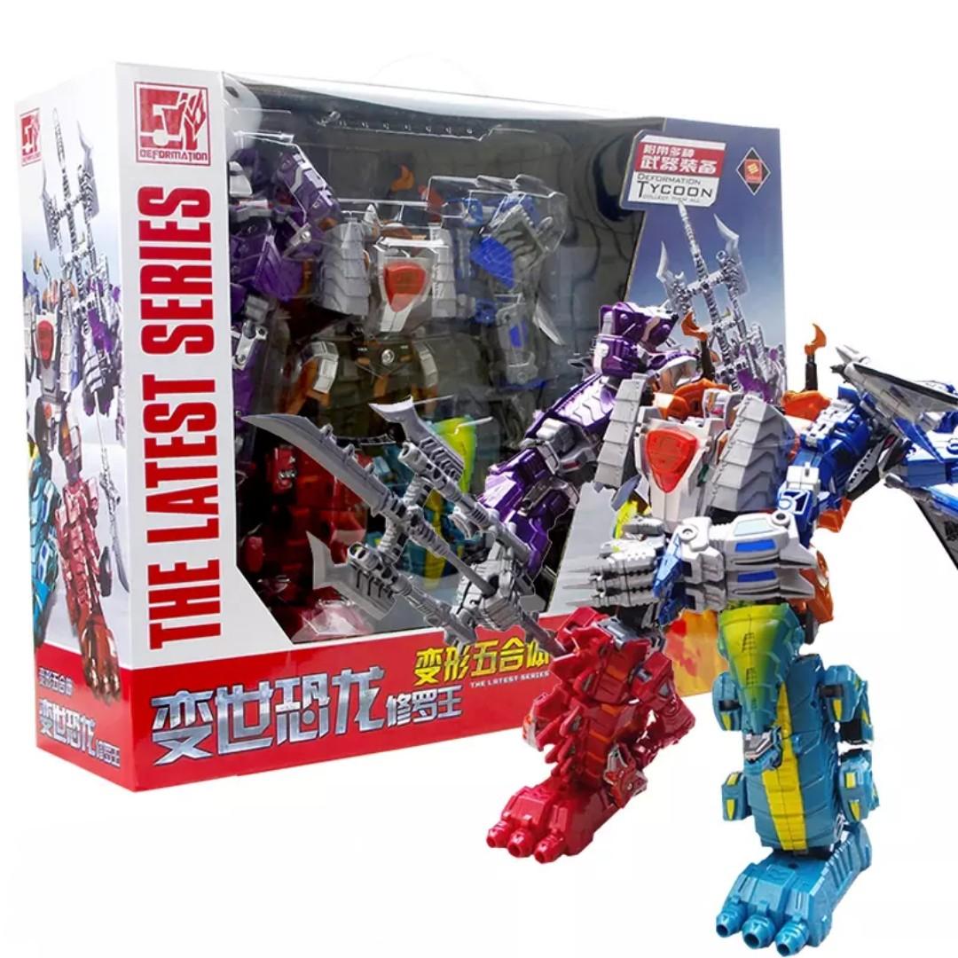 Volcanus Combiners Volcanicus 5-in-1 combiner Dinobots Jin Jiang 5 colours, Hobbies & Toys ...