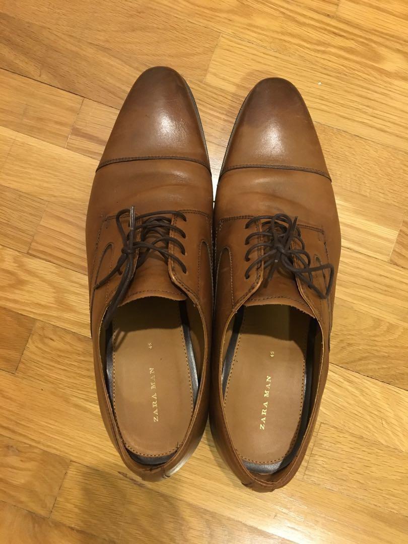 Zara classic smart leather shoes, Men's 
