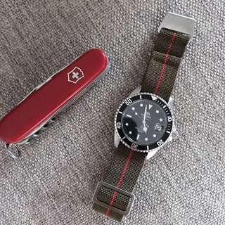 Marine Nationale MN Strap Nato for Tudor Omega Rolex Seiko 20mm