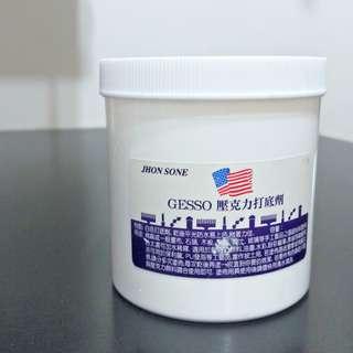 Gesso 壓克力打底劑 JHON SONE 美國國旗牌 油畫增厚劑 美術用具用品材料 素材 二手 500克 500g