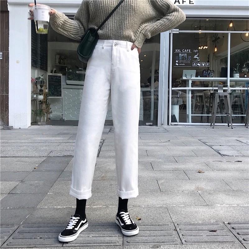 2col High Waist Ulzzang Button Up Korean Straight Tumblr Jeans Women S Fashion Clothes Pants Jeans Shorts On Carousell