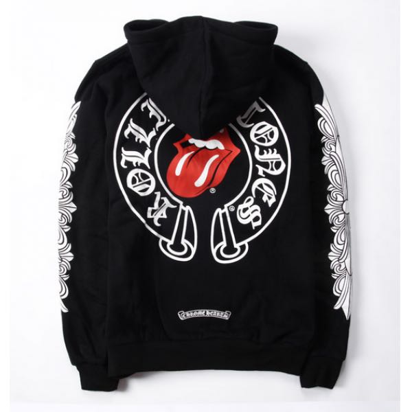 Authentic CHROME HEARTS ROLLING TONGUE HOODIE Men s Fashion