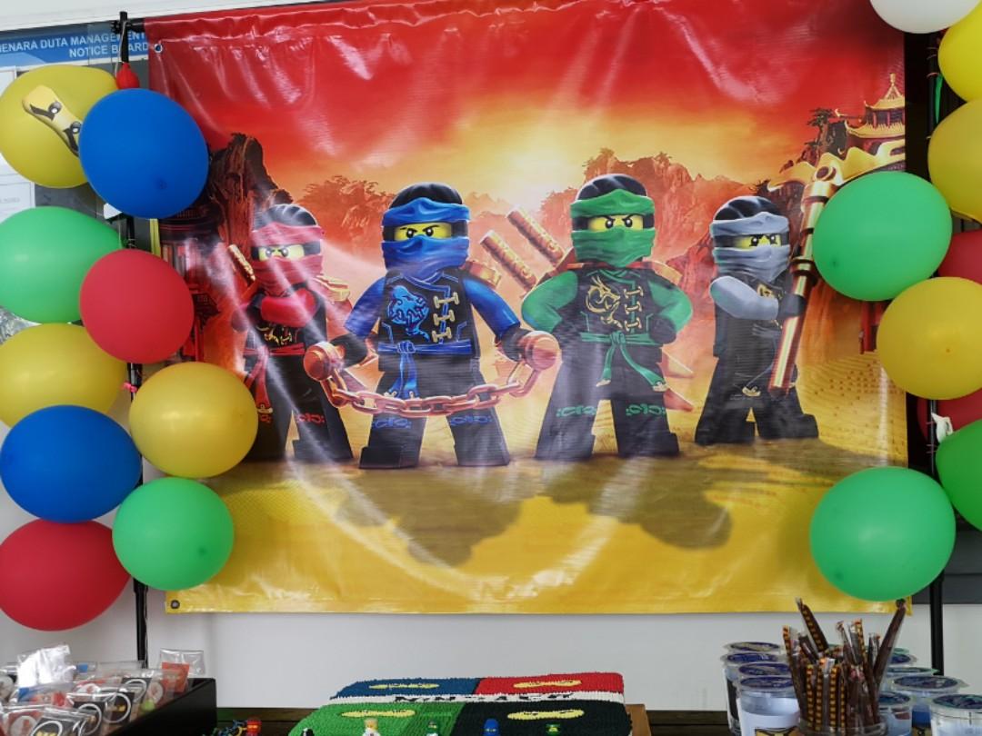 Ninjago birthday hotsell backdrop