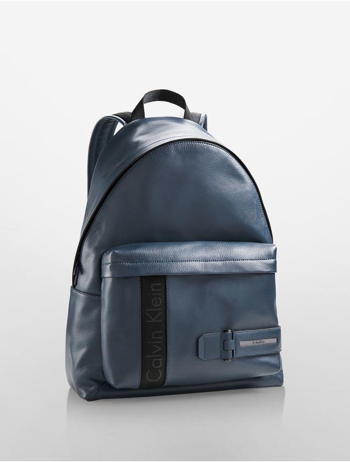 Calvin Klein Evan Leather Backpack Men 