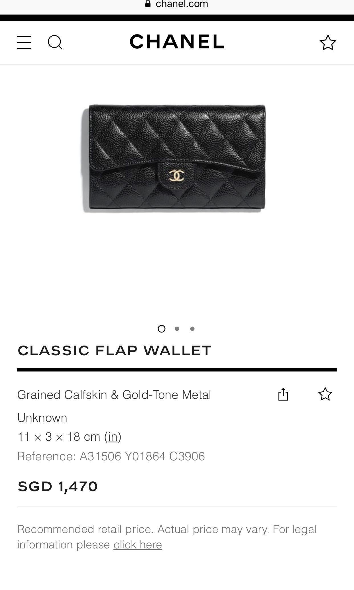 chanel classic wallet price,OFF 70%,