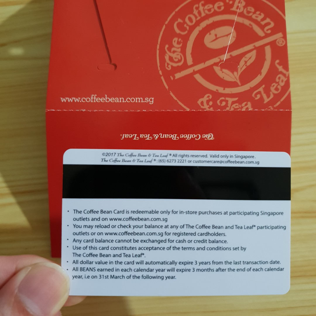 Coffee Bean & Tea Leaf Gift Card with 10 value. Limited Edition