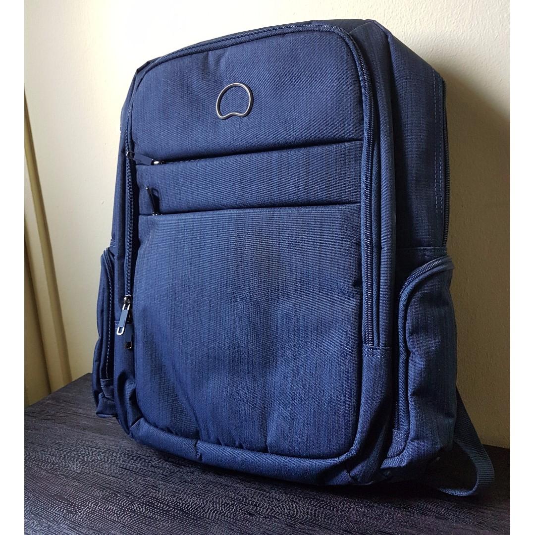 Delsey Laptop Bag Navy Blue Authentic Luxury Bags Wallets on Carousell
