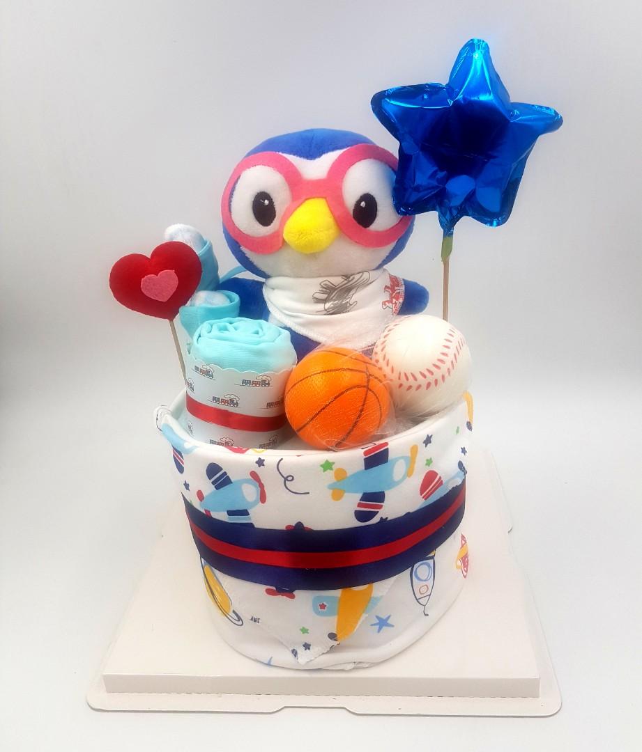 rocket diaper cake