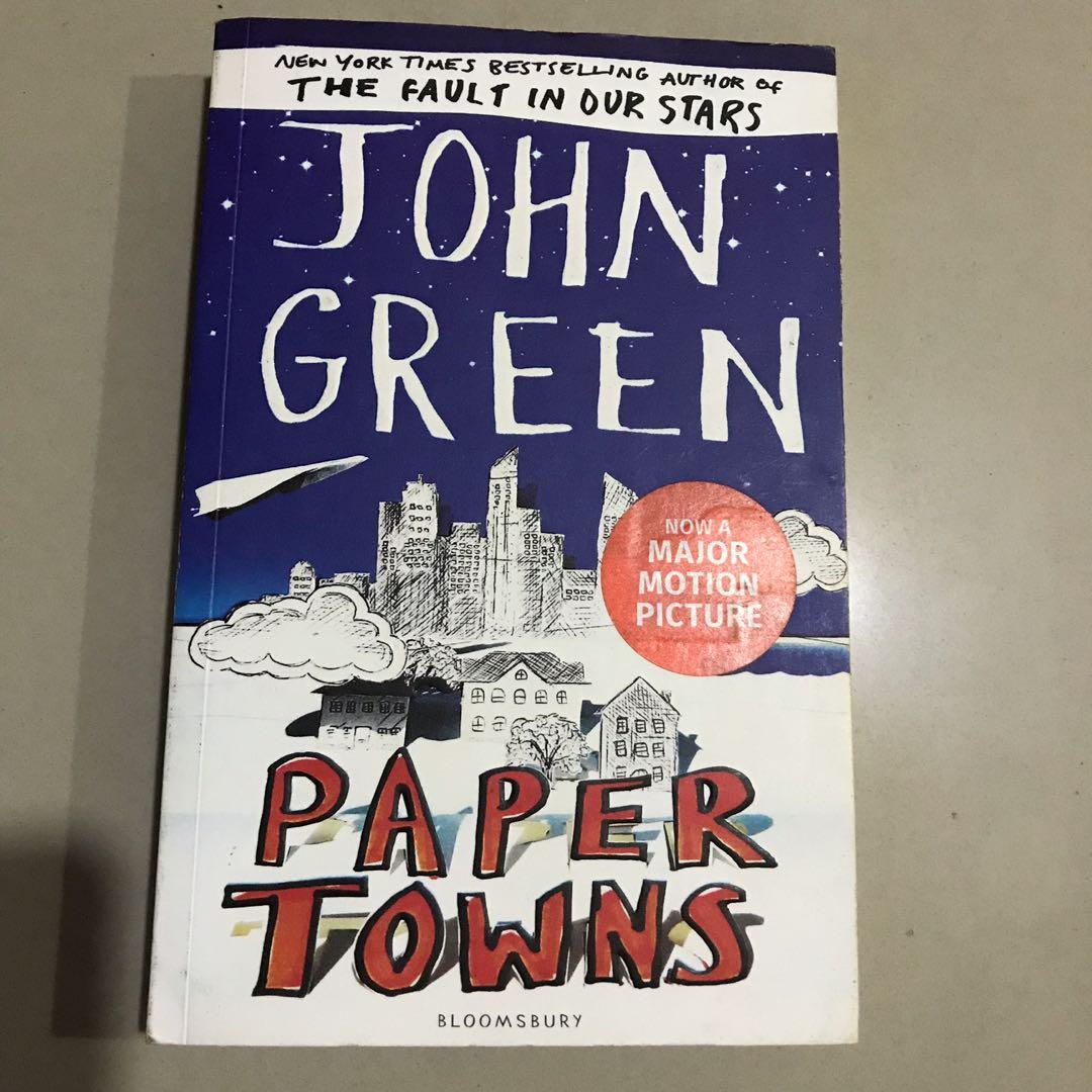 English Paper Towns By John Green Books Stationery Books On