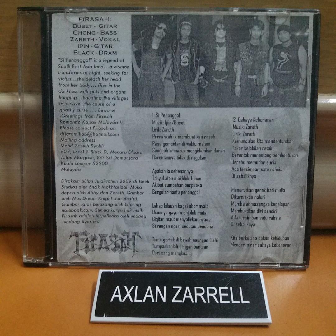 Firasah Si Penanggal Cd Lagu Music Media Cd S Dvd S Other Media On Carousell