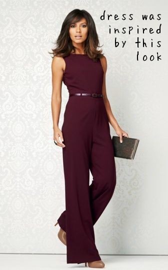 Maroon jumpsuit formal 2025