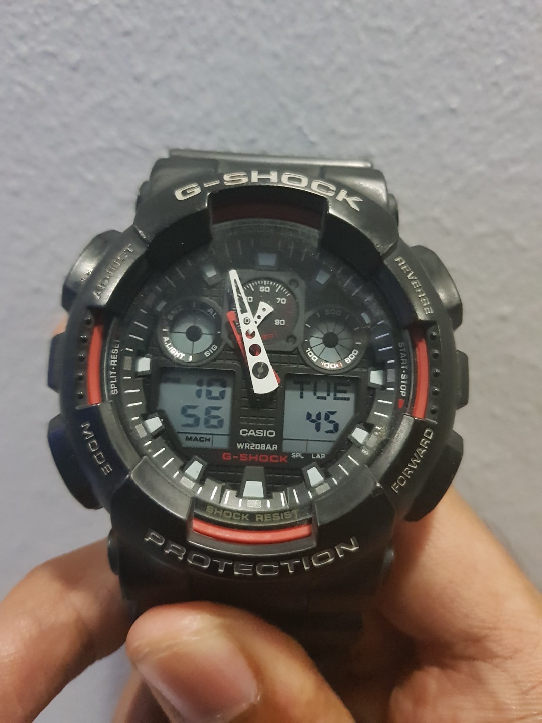 G Shock Watch black and red, Mobile Phones & Gadgets, Wearables & Smart ...