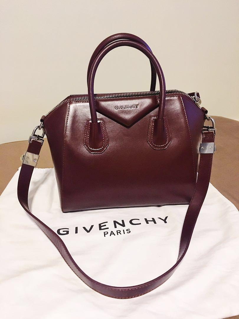 Givenchy on sale antigona maroon