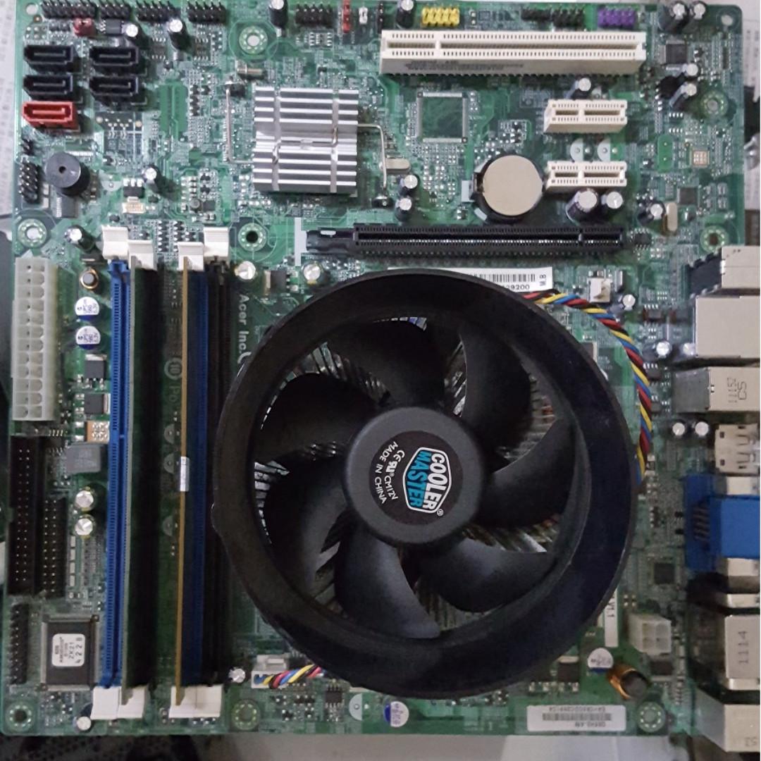 I5 23 Or 2400 I Forgot With Motherboard 4gb Ram And Cooler Electronics Computers Desktops On Carousell