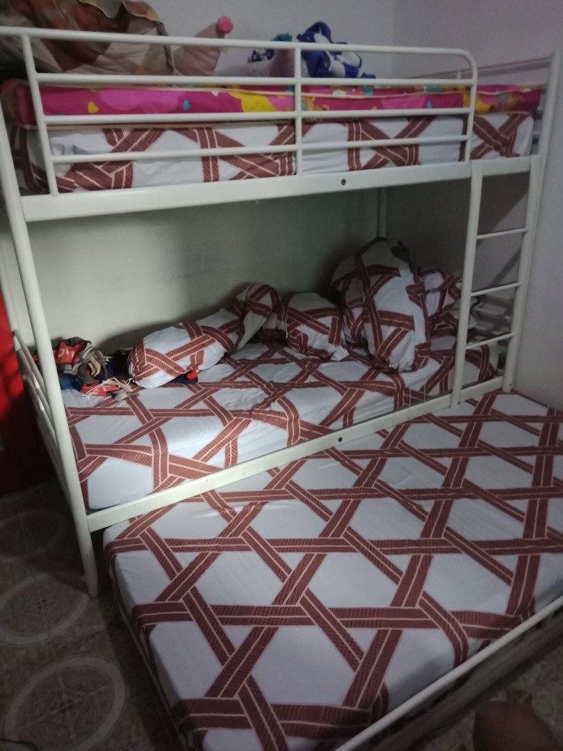 Ikea Bunk Bed Frame With Extra Roller Frame Furniture Beds Mattresses On Carousell