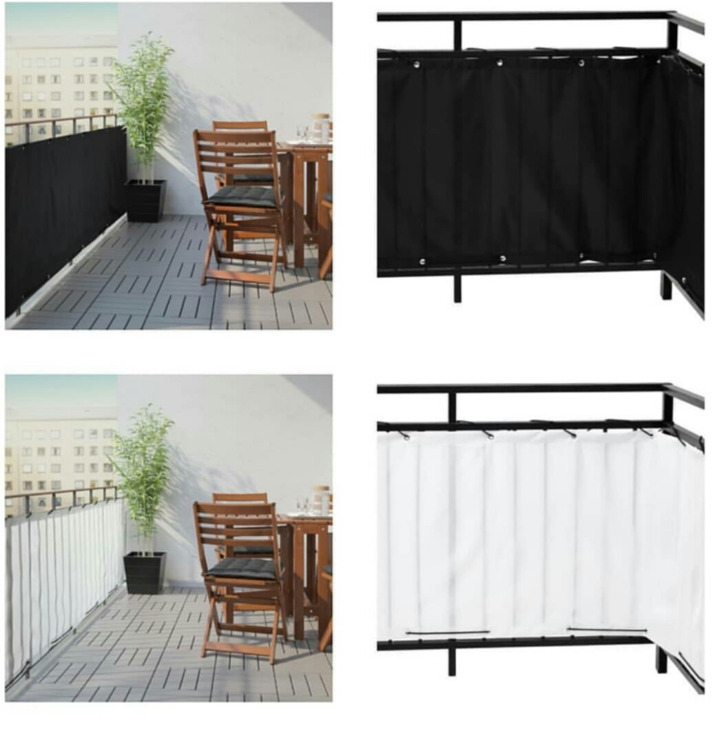 Ikea Dyning Balcony Privacy Screen White Home Furniture Furniture Fixtures Others On Carousell