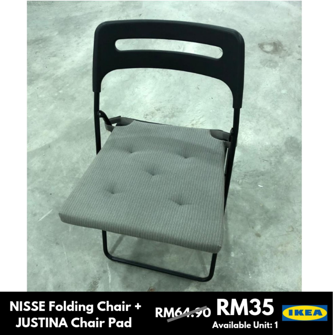 Folding clearance chair pads