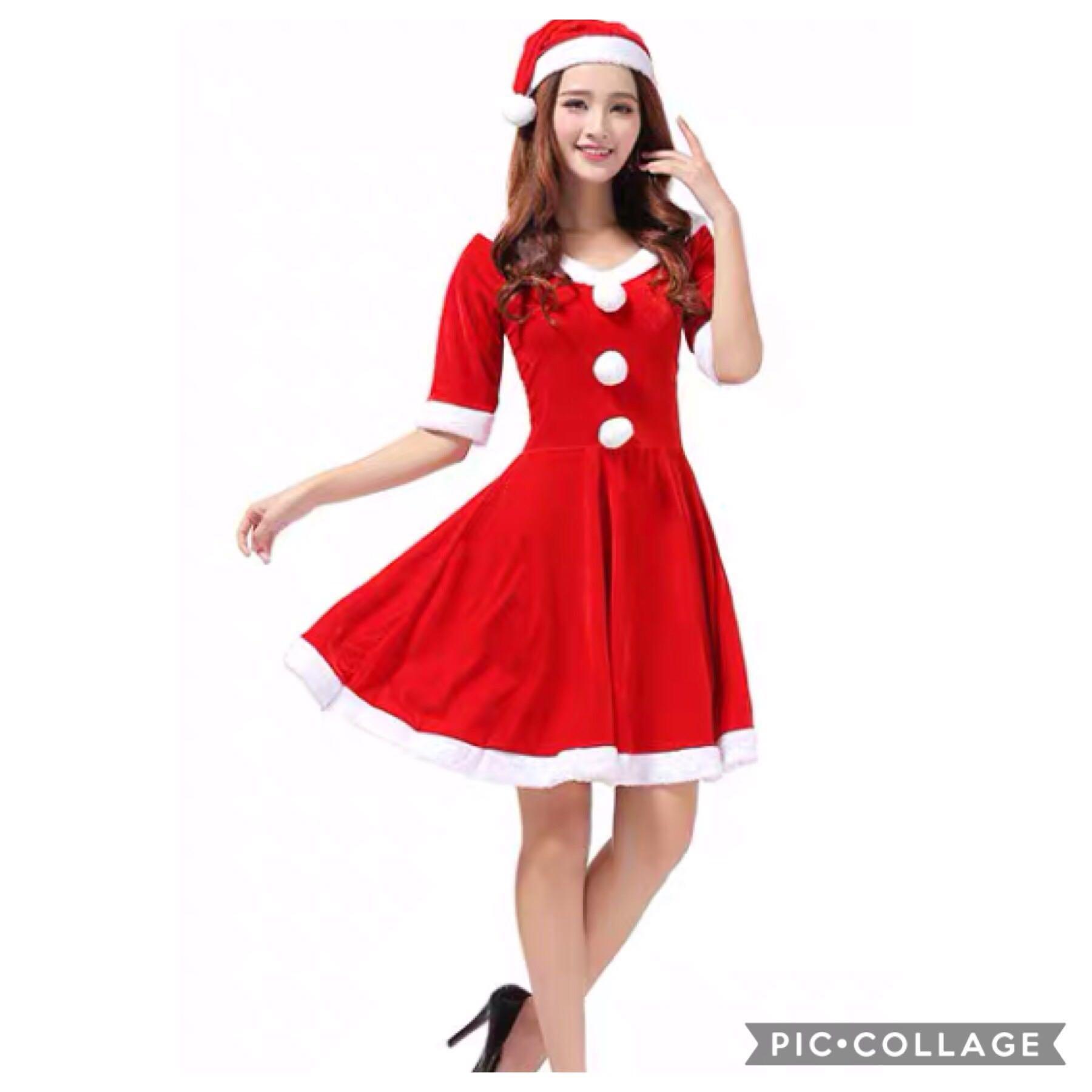 In Stock Female Santarina Dress Costume Fanta Costume Female Christmas Costume Christmas Party Santa Claus Costume Cosplay Magic Event Women S Fashion Clothes Dresses Skirts On Carousell
