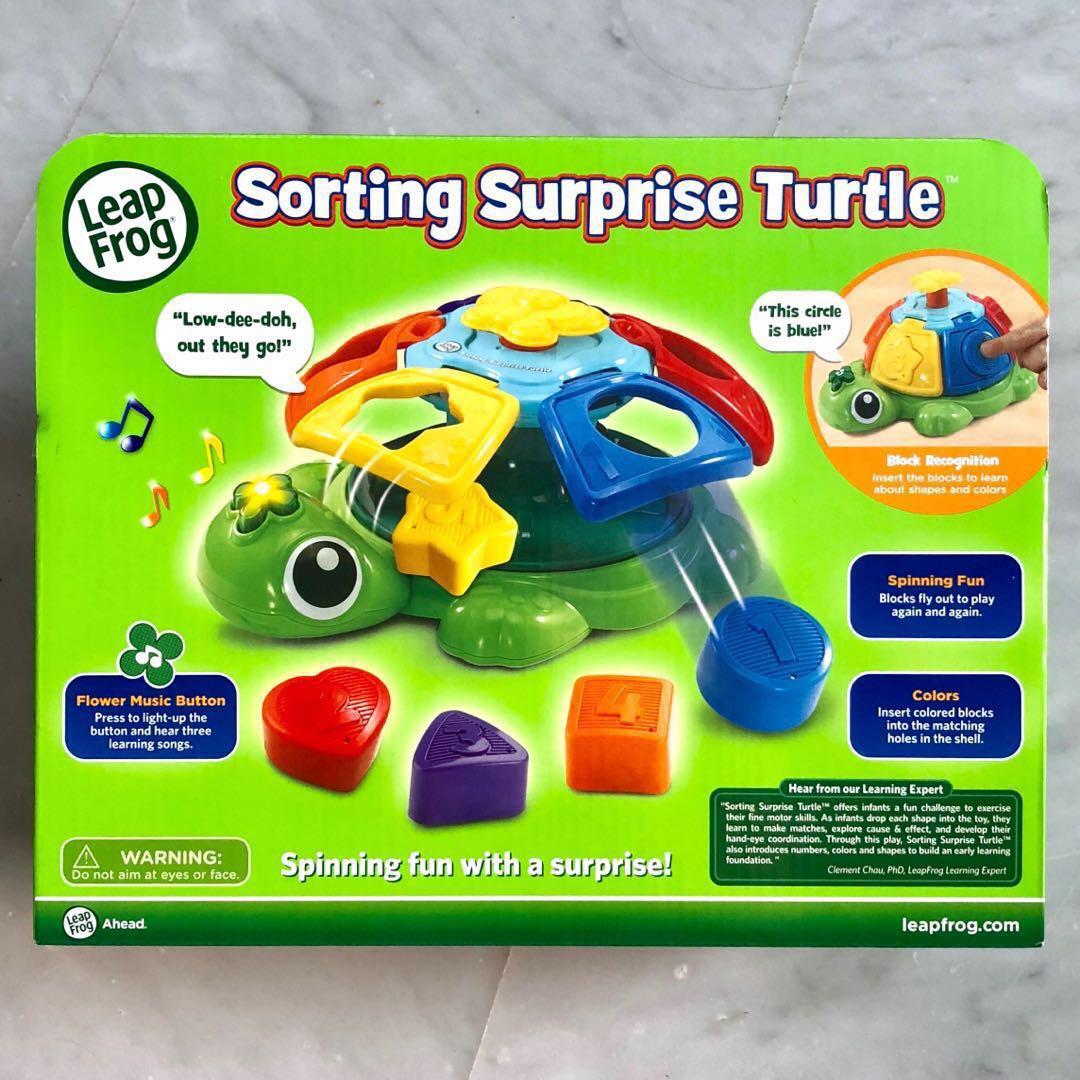 In Stock LeapFrog Sorting Surprise Turtle Green Brand New