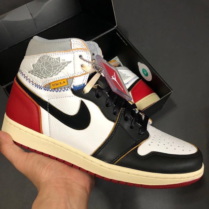 Aj 1 union black toe on sale