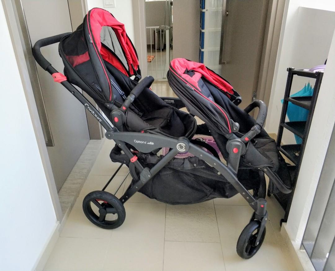 kolcraft tandem double stroller