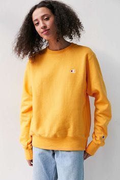 mustard yellow champion sweater, Women 