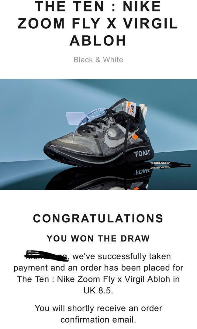 Nike Zoom Fly X Off White Men S Fashion Footwear Sneakers On