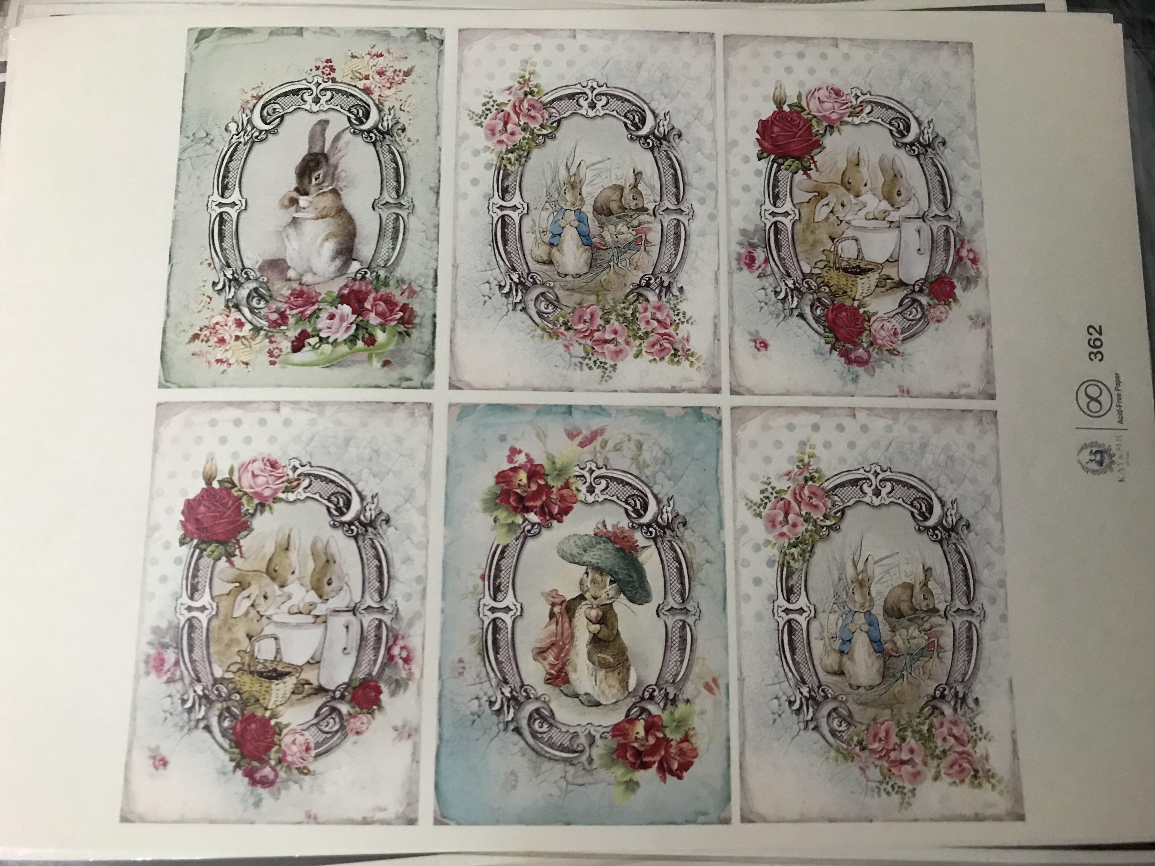 Paper decoupage , Peter Rabbit
